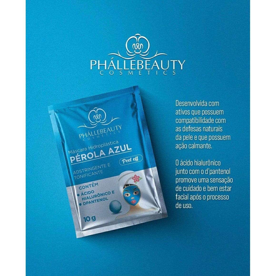 Máscara Hidroplástica Pérola Azul Adstringente e Tonificante | Phállebeauty Cosmetics - Brenda Makeart